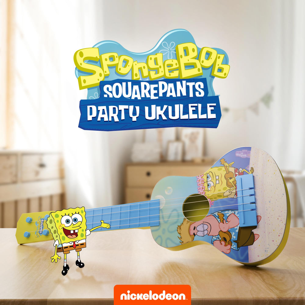 Lollipop toddler ukulele with easy-grip neck for tiny hands.