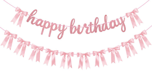 Lomantank Coquette birthday banner ready to hang for instant decor.