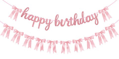 Lomantank Coquette birthday banner ready to hang for instant decor.