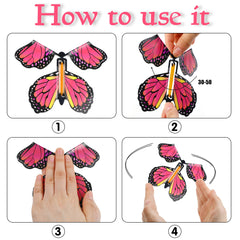 LOMIMOS butterflies in air illustrating quick, engaging motion during setup
