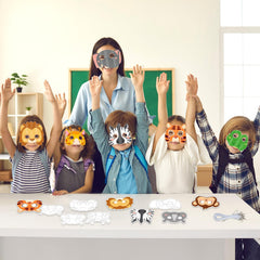 Lonfliness DIY wild animal mask invites imaginative play and art