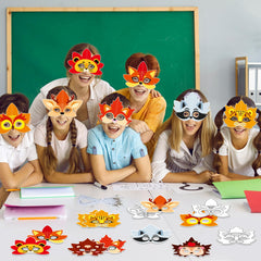 Lonfliness durable cardstock masks with clear cutouts for easy coloring