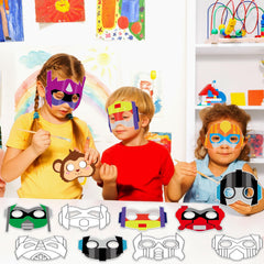 Lonfliness robot coloring mask design 7, inspires group creativity and shared crafts
