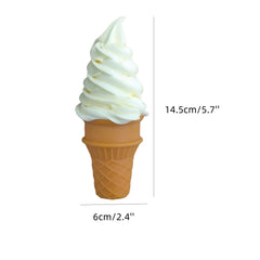 LONG XIN SERIES ice cream replica in white enhances party decor and sample displays.