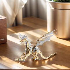 LONGPIN dragon model kit side view, mechanical silhouette for collectors.