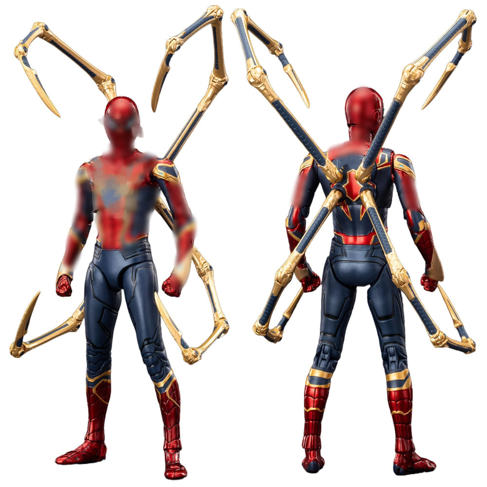 LonullyMege Iron Spider figure in a dynamic pose ideal for action-oriented shelves