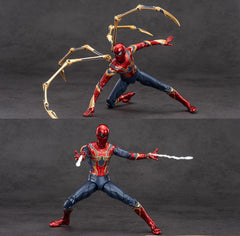 LonullyMege Iron Spider figure with interchangeable hands and web effects for immersive scenes