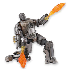 LonullyMege MK1Ironman figure in a dynamic pose highlighting articulation for display.