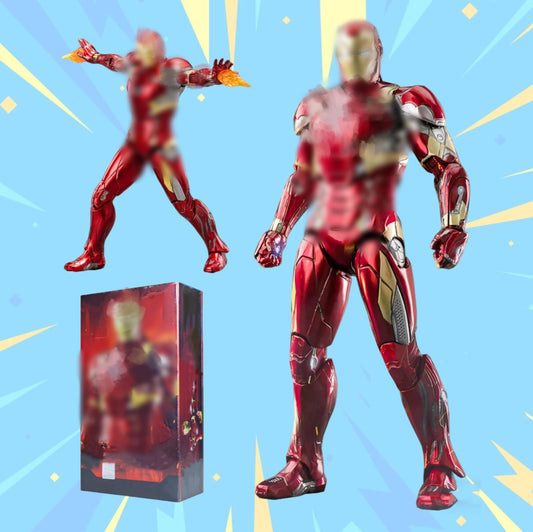 LonullyMege MK46 Ironman figure front view with detailed armor and poseability.