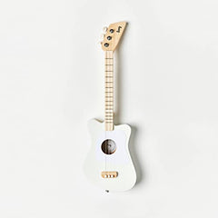 Loog Mini compact wooden body fits small hands for comfortable practice.