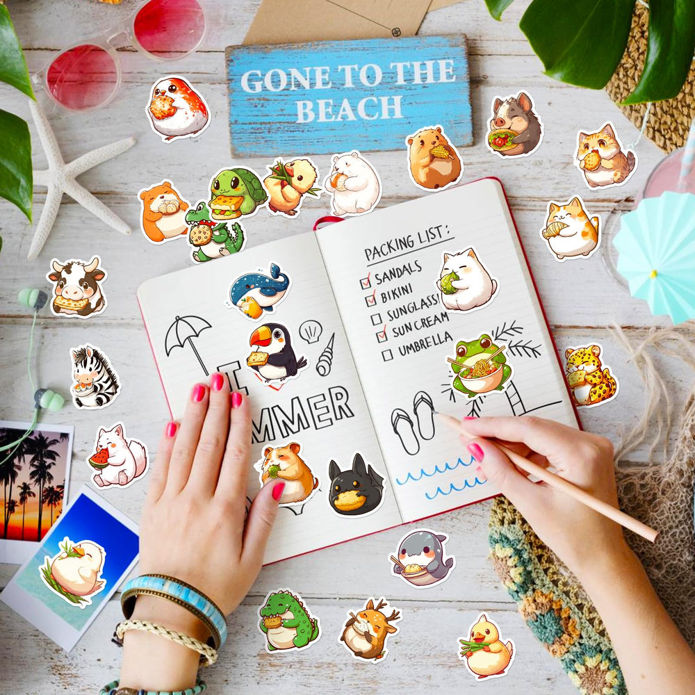 LOOGFDC animal stickers vivid patterns brighten notebooks and scrapbooks