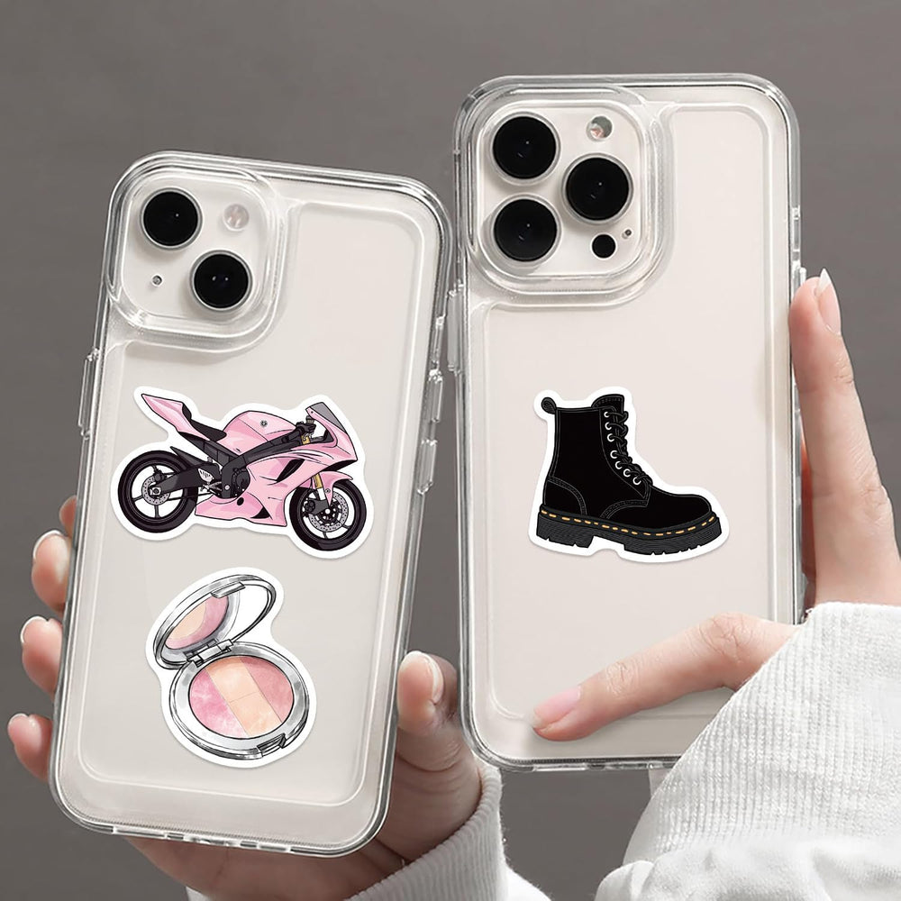 LOOGFDC Coquette Core skateboard sticker bold patterns for street style