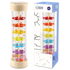 LOOIKOOS Rainmaker 7-inch rain stick with soothing beads for sensory development