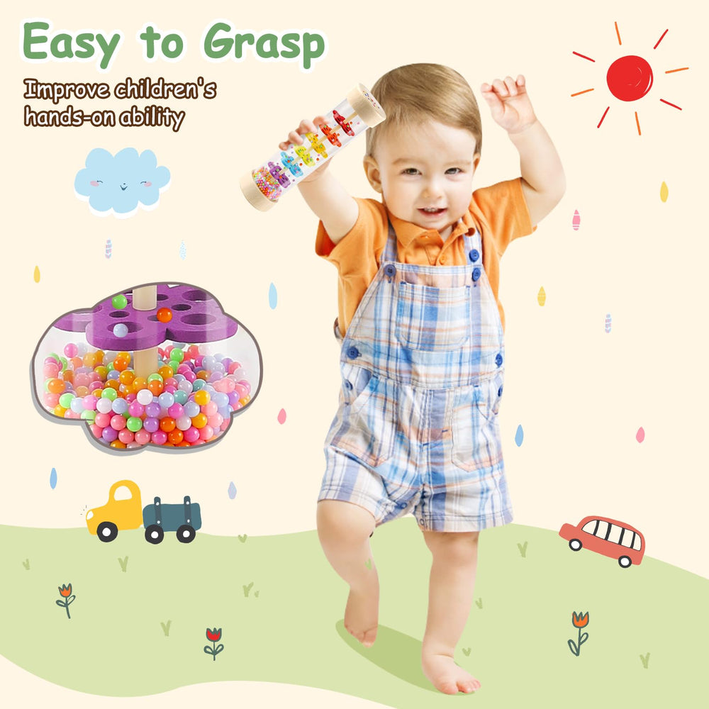 LOOIKOOS Rainmaker translucent tube to watch beads move during play