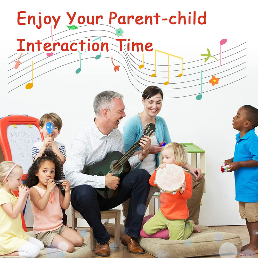 LOOIKOOS tambourine enhances sensory engagement in group music.