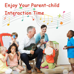 LOOIKOOS tambourine enhances sensory engagement in group music.