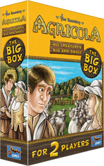 Lookout Agricola All Creatures Big and Small Big Box cover highlighting premium farming theme for family game nights