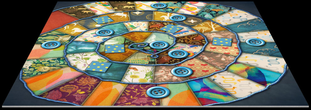 Lookout Patchwork gold-finished festive cover for premium display