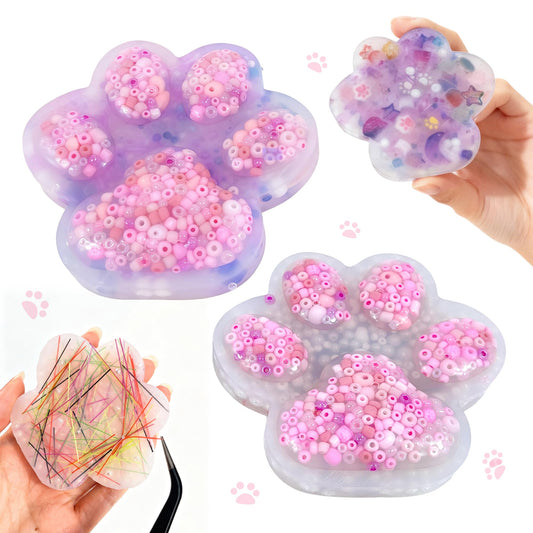 LOOMI paw shape picking pad with dual textures for focused work sessions