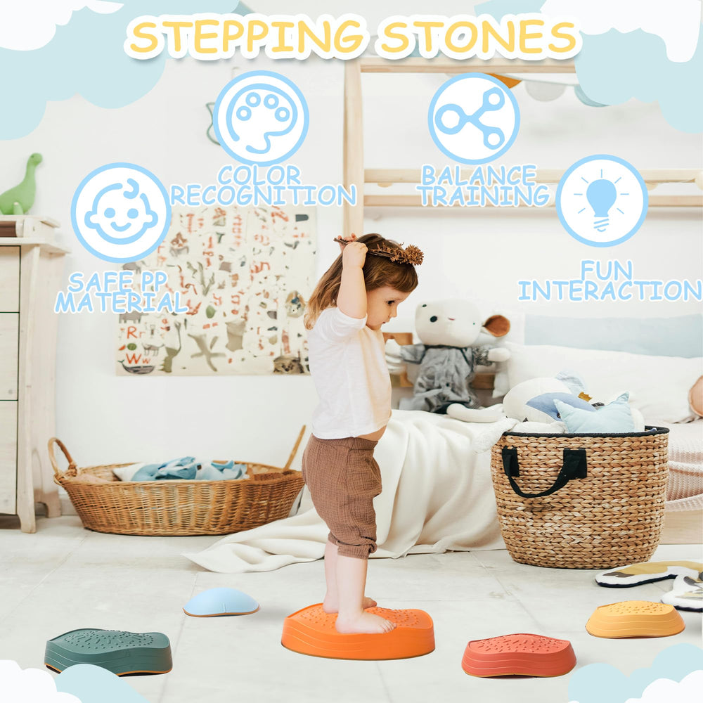 LoomLark Balance green stone adds tactile exploration and color sorting fun