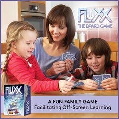 Looney Labs Fluxx rule cards explain evolving gameplay clearly