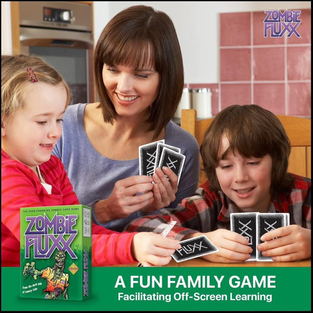 Looney Labs Zombie Fluxx delivers around 30-minute sessions of evolving play.
