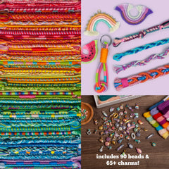 Loopdedoo Deluxe charms and beads showcasing personalized bracelet designs.