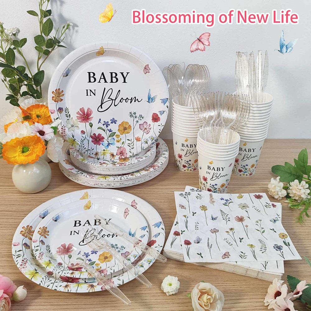 Lopeastar baby in bloom cutlery; food-grade plastic for safe, easy serving.