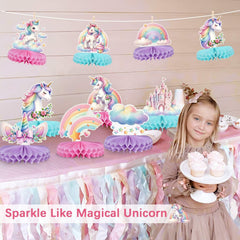 Lopeastar pastel unicorn design creates a soft, charming party vibe.
