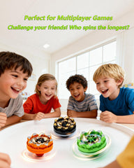 LOPUY kinetic no-battery top powered by friction for eco-friendly fun