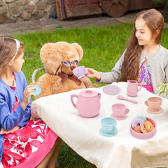 Lorfancy silicone dessert tray for kids, perfect for pretend desserts.