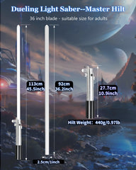 Lorsaberus light saber with advanced sensor technology for cinema-style effects.