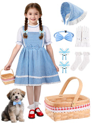 Loscola Halloween costume girls storybook basket perfect for trick-or-treating