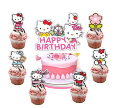 Losede 25-piece cake toppers set for birthdays, easy to insert.