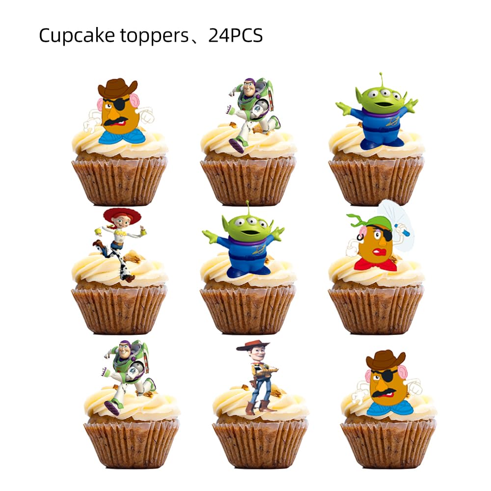 Losede 25pcs cake toppers set ready for simple cake decorating.