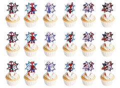 Losede cartoon cake toppers 24-pcs set for festive cakes and parties.