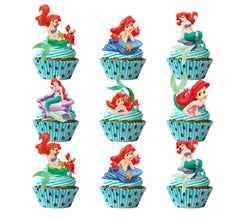Losede cartoon cake toppers for kids' birthday cakes with vibrant designs.