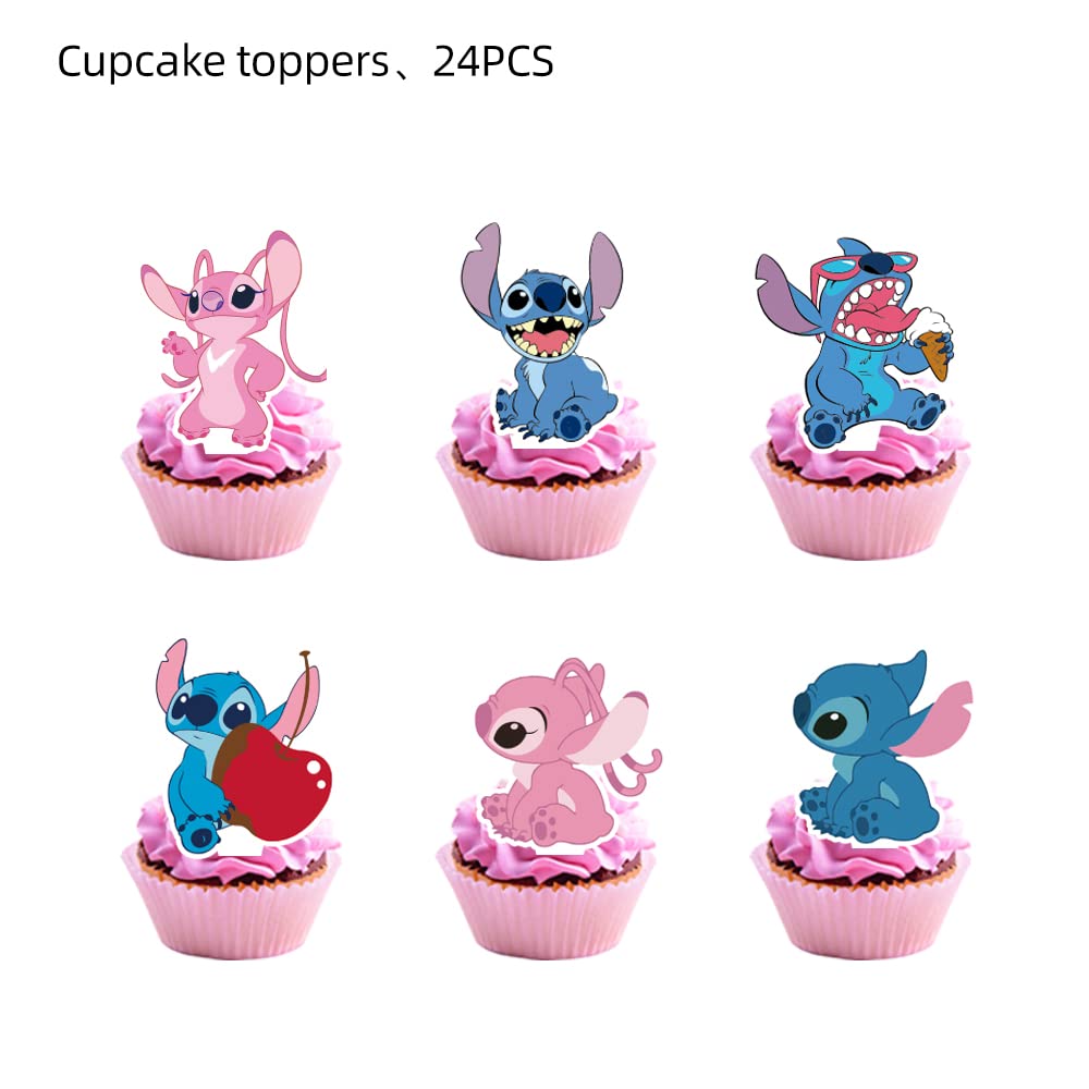 Losede cartoon cake toppers set adds playful charm to cupcakes and desserts.