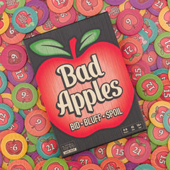 Gift-ready Bad Apples packaging from Lost Boy Entertainment for parties.