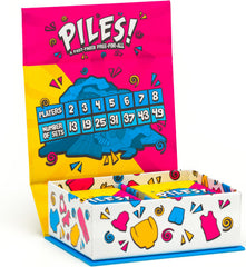 Includes 200 cards and a rulebook for endless rounds of play with Piles.