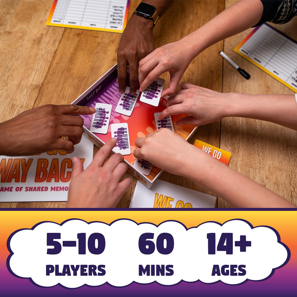 Lost Boy Entertainment We Go Way Back ready-to-play set for groups and friends