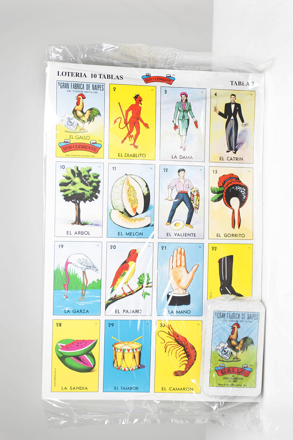 Loteria Don Clemente jumbo set includes 54 decks for varied rounds