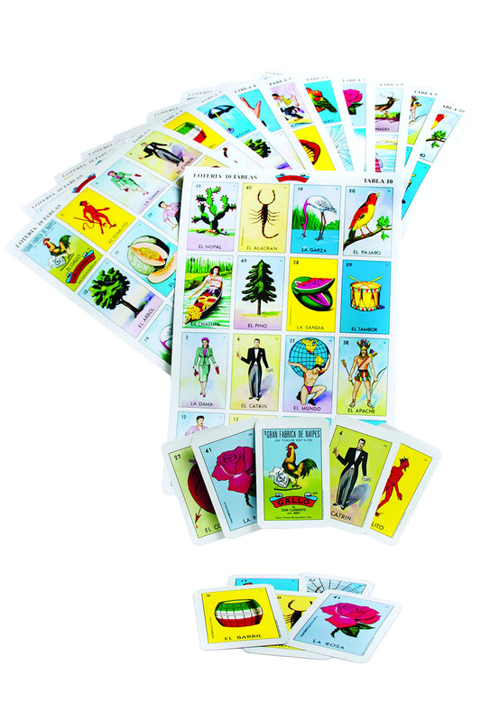 Loteria Don Clemente jumbo set with a giant board for family game night
