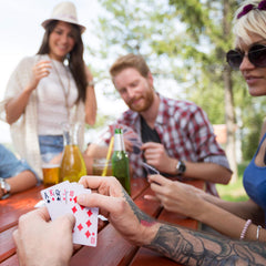 LotFancy PVC cards resist spills and are easy to clean.