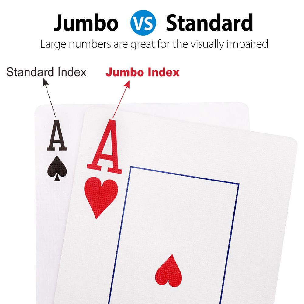LotFancy red-back jumbo index cards for quick reading during games