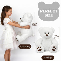 LotFancy teddy bear snuggle time for soothing bedtimes.