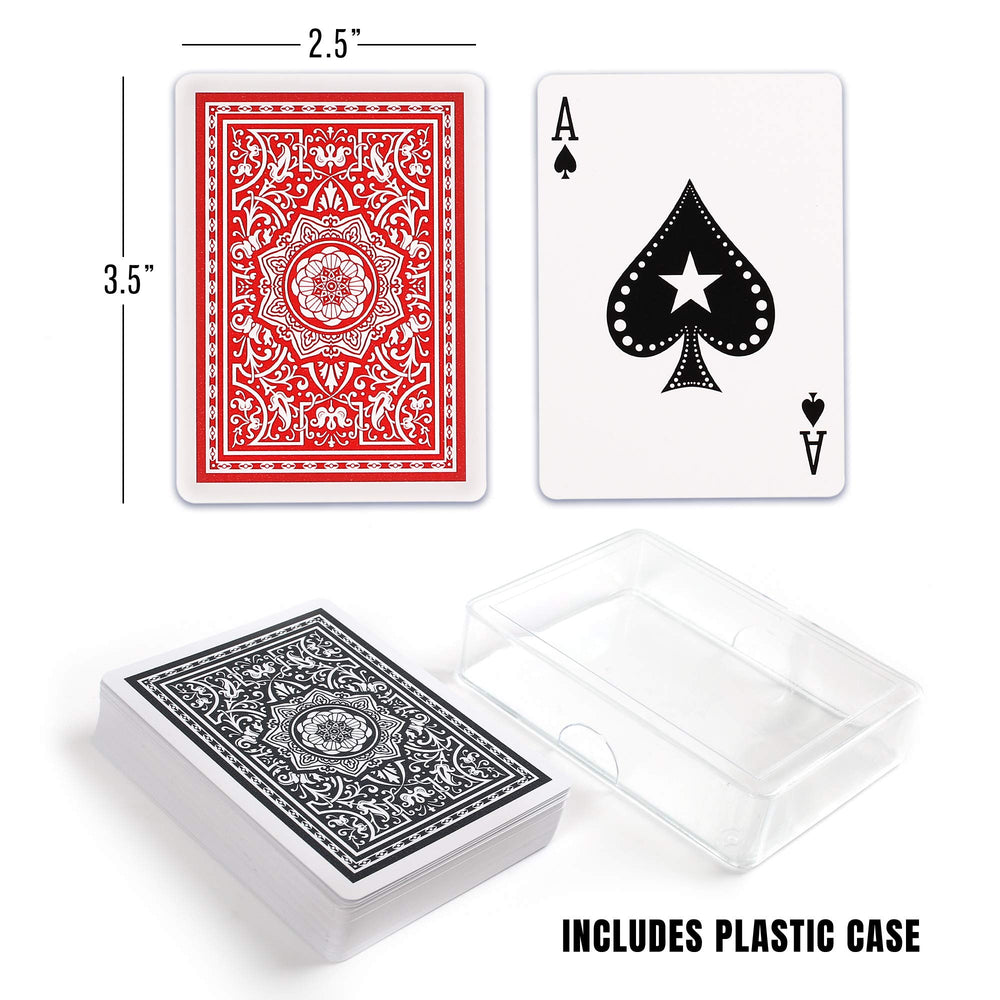 LotFancy two decks in clear boxes for quick setup.