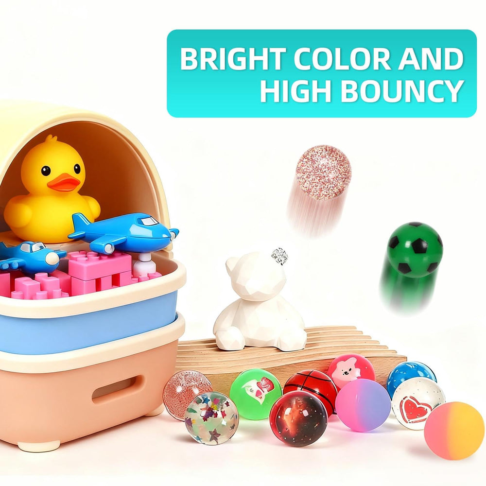 Lotofwow 1-inch bouncy ball designed for small hands and easy handling.