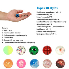 Lotofwow bouncy ball with durable rubber texture built for long-lasting play.