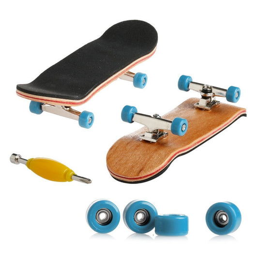 Lottoyday fingerboard deck light blue for portable indoor practice.